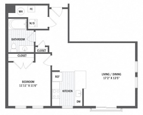 Floor plan at Jack Flats by Windsor, Massachusetts, 02176